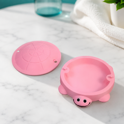 Mini Schildkröten Sand Deko – Entspannender Schreibtisch-Begleiter Rosa