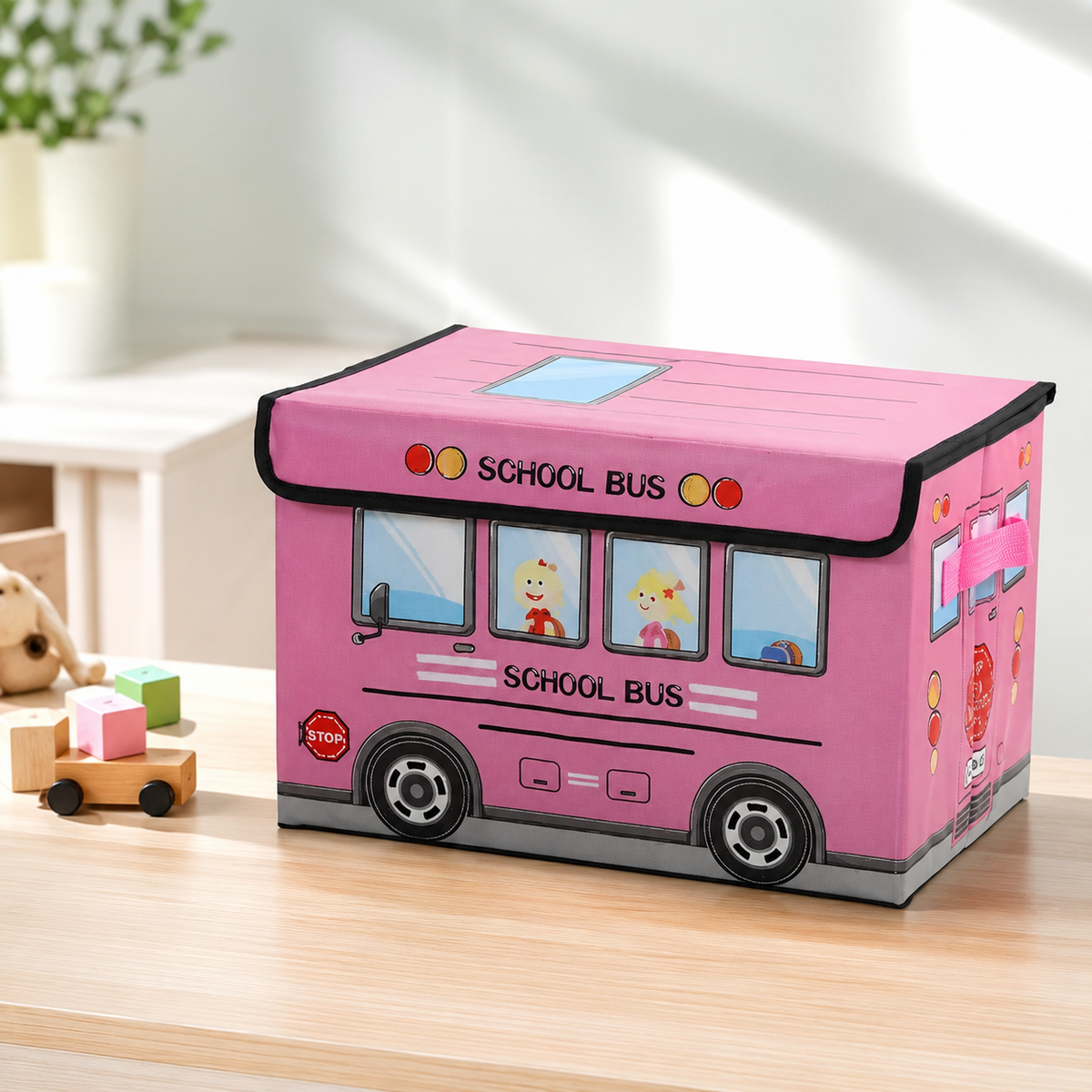 Kinder Spielzeug Lagerung Kasten– Ordnung mit Spaß & Stil fürs Kinderzimmer Rosa