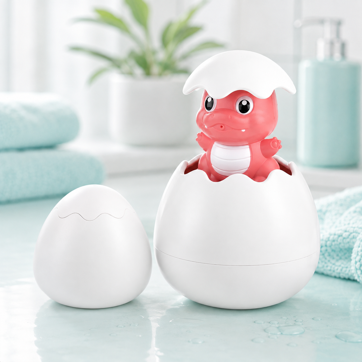 Sprü – Wasserspaß & Lernspaß für Babys Roter Dinosaurier
