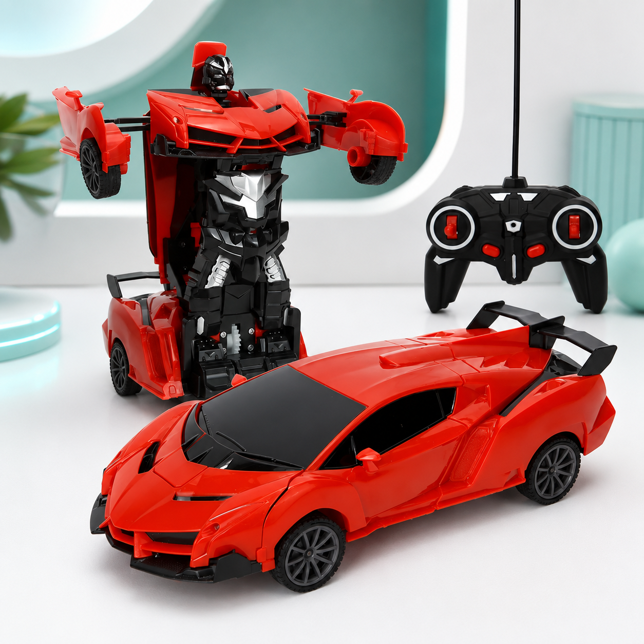 2-in-1 RC Transformer Auto & Roboter – Ferngesteuertes Spielzeug