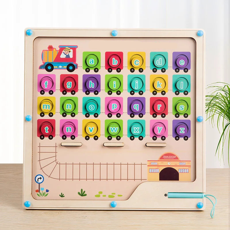 Montessori Magnet-Labyrinth – Spielerisch Buchstaben lernen!
