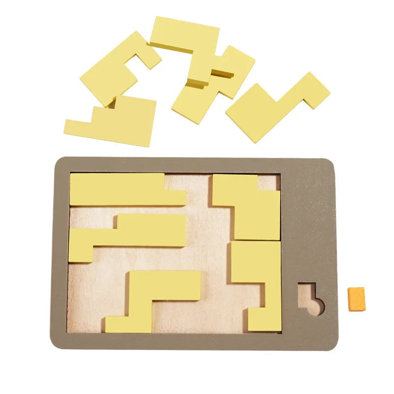 Intelligentes Holzpuzzle für Kinder – Logisches Denken leicht gemacht