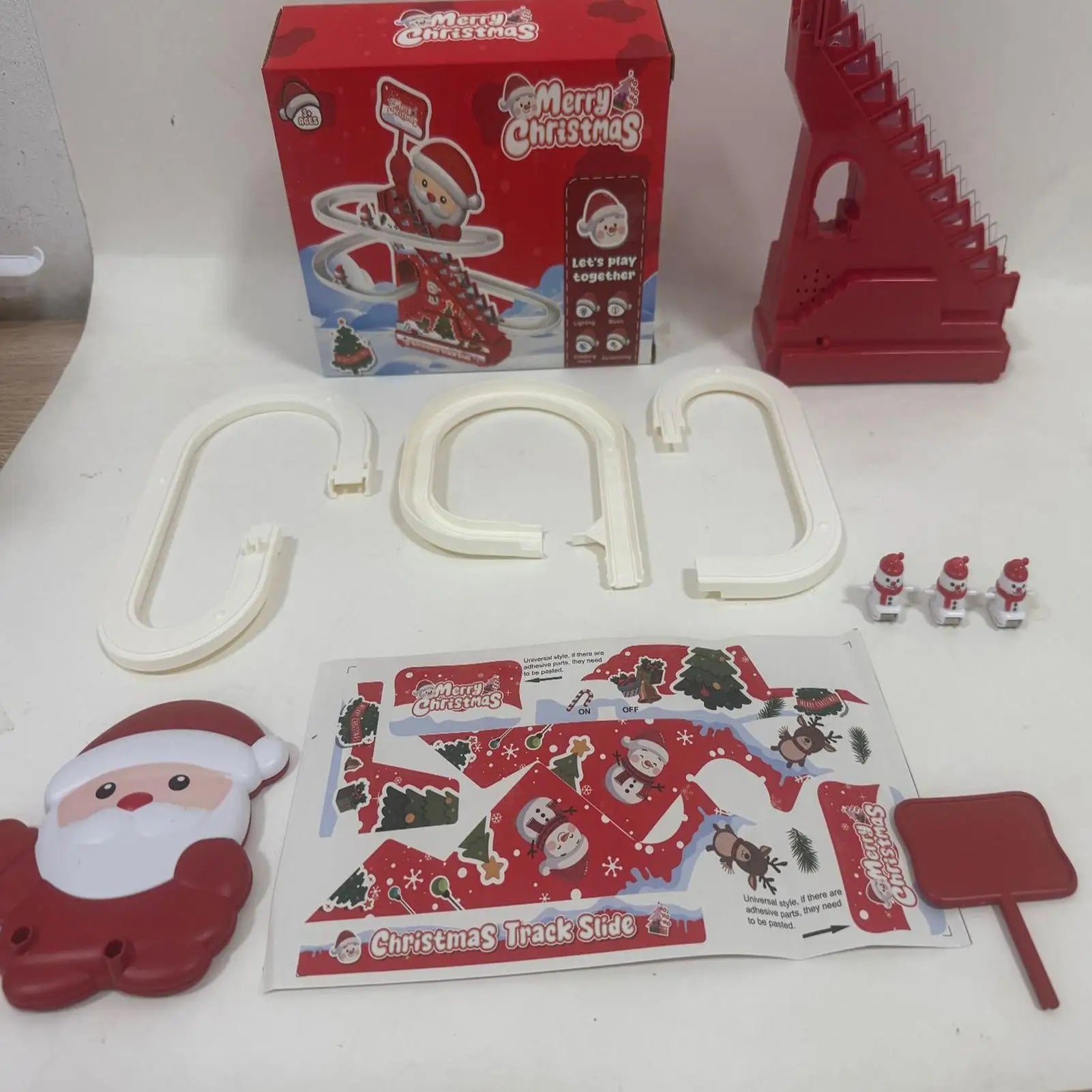 Magischer Schneemann-Coaster mit Licht & Musik – Xmas Spielspaß