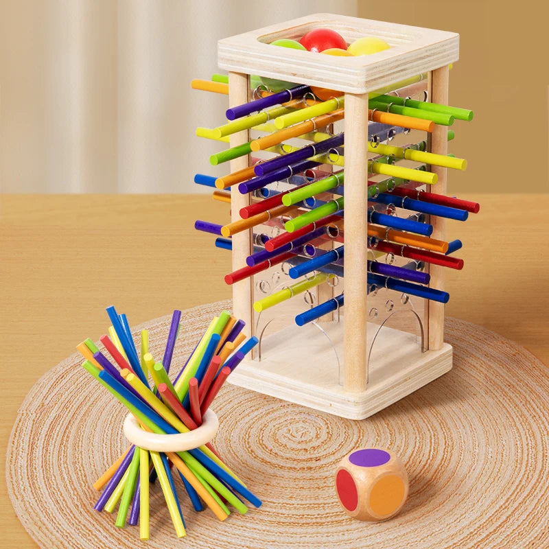 Holz Balancier-Stäbchenspiel – Konzentration & Spaß für Kinder