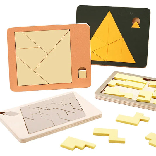 Intelligentes Holzpuzzle für Kinder – Logisches Denken leicht gemacht