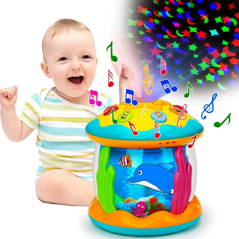 Magischer Ozean Licht Projektor – Musik & Lichter für Babys