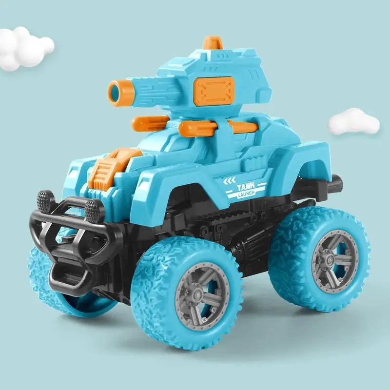 Kollisions-Launch-Tank – geländegängiger Spielpanzer mit Verwandlung Neues Chariot-Blau