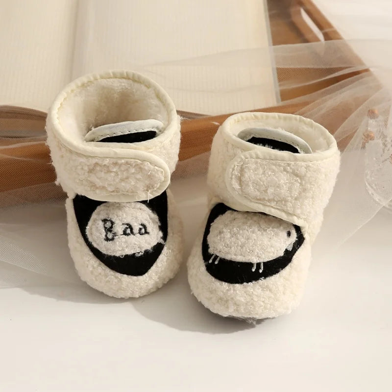 Winter Baby Schuhe mit Fleece – Warm, Weich & Rutschfest