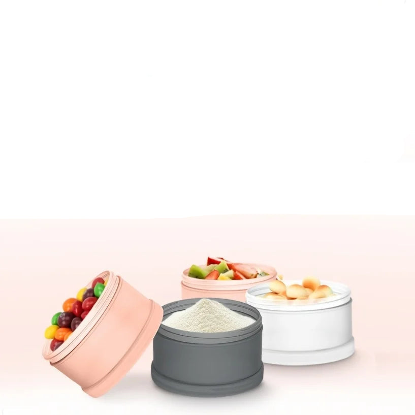 Praktische 4-Layer Milchpulver-Box – Frisch & Immer Griffbereit