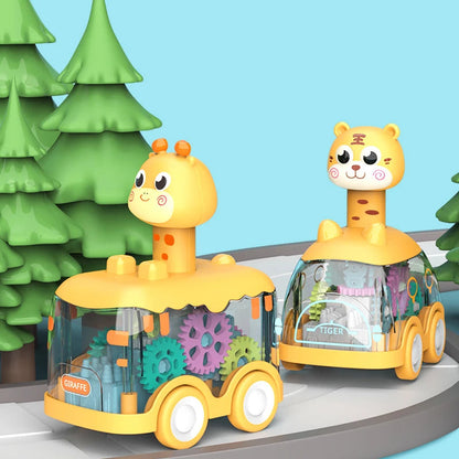 Drücken Gear Auto – Lustiges Lernauto mit Tierdesign & Rückziehmotor