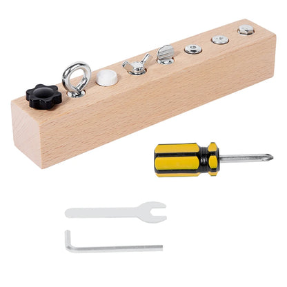 Montessori Holz Werkzeugspiel – Schrauben & Motorik Lernen