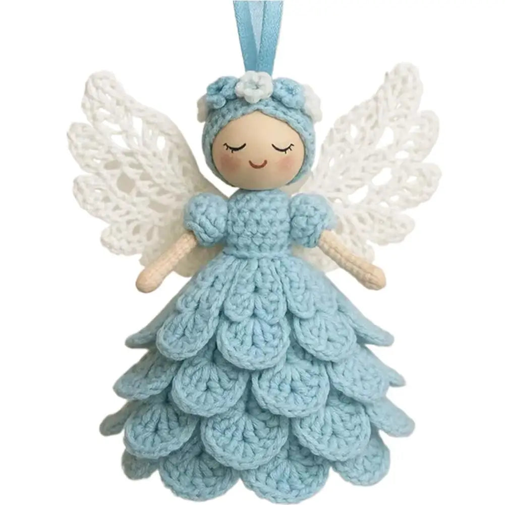 Crochet Angel Satz – Handgemachte Engel fürs Herz Blau