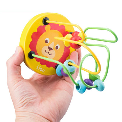 Baby Motorikspielzeug aus Holz – Montessori Lernspiel