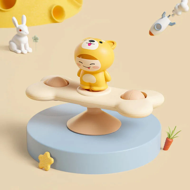 Spinning Suction Toys – drehende Montessori-Spaß für Kleinkinder Welpenknochen