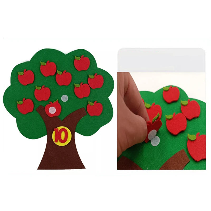 Montessori Filz-Puzzle Fruchtbaum– Kreatives Lernen & Spaß
