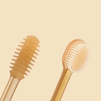MAMIJOY 3-in-1 Silikon Baby Zahnbürste – Sanfte Pflege für Zunge & Zähne