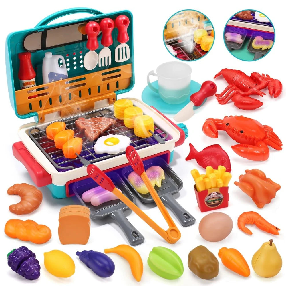 BBQ Kinderküche mit Farbeffekt & Musik – Spaß beim Kochen