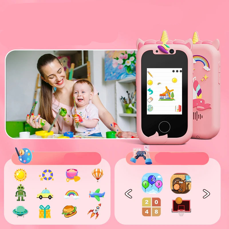 Interaktives Kinder Handy – Lernen, Selfies & Musik