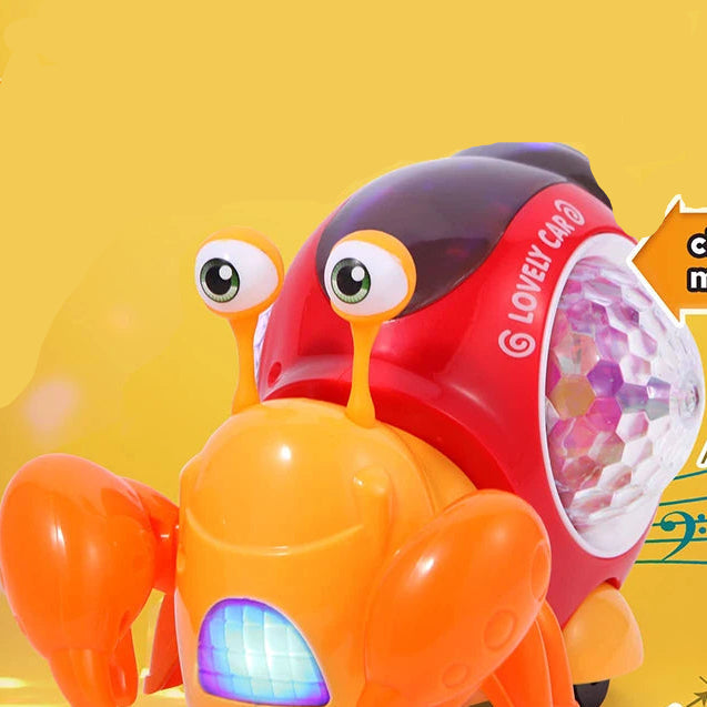 Krabbelnde Krabbe mit Musik & LED – Spaß für kleine Entdecker!
