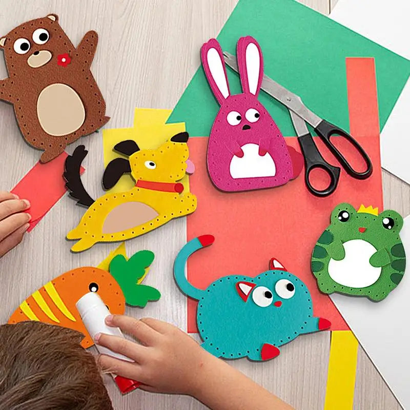 DIY Nähset für Kinder – 6 süße Filz-Tierpuppen