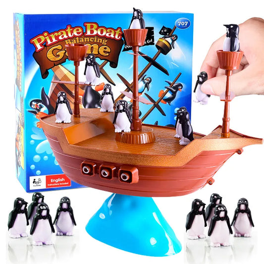 Lustiges Piratenschiff Puzzle – Gleichgewicht-Spiel für Kinder ab 3 Jahren