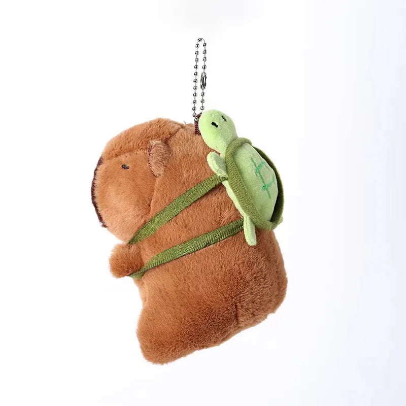 Kuscheliges Capybara Plüschtier – Mit süßem Schildkröten-Rucksack!