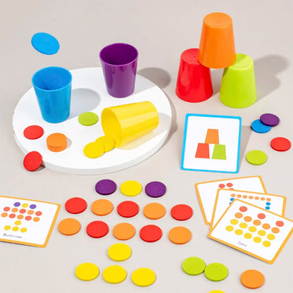 Farben lernen mit Spaß – Holzspiel zur Förderung von Kreativität & Denken