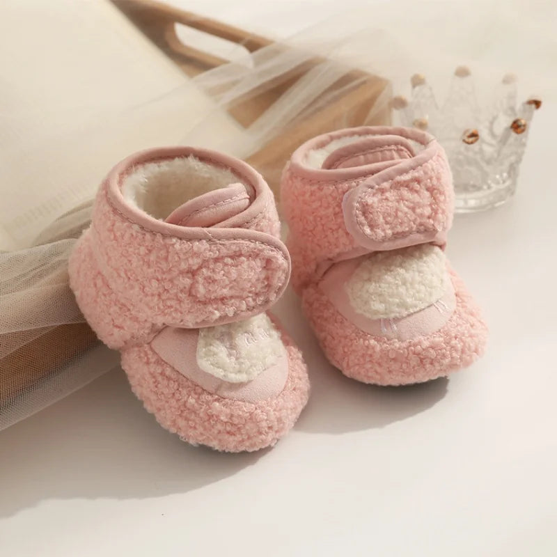 Winter Baby Schuhe mit Fleece – Warm, Weich & Rutschfest