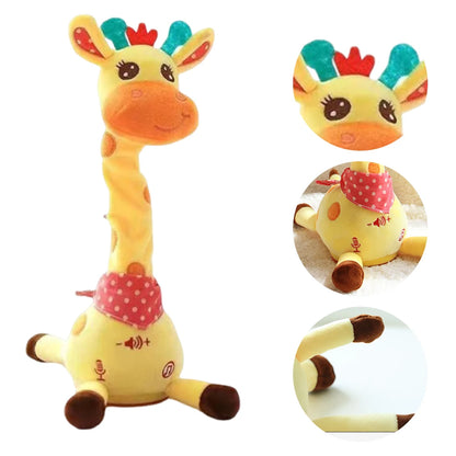Sprachwiederholende Giraffe – Weiches Kuscheltier mit Musik & Bewegung