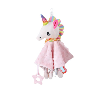 Kuscheliges Baby Schnuffeltuch – sanfter Schlafbegleiter Rosa Einhorn
