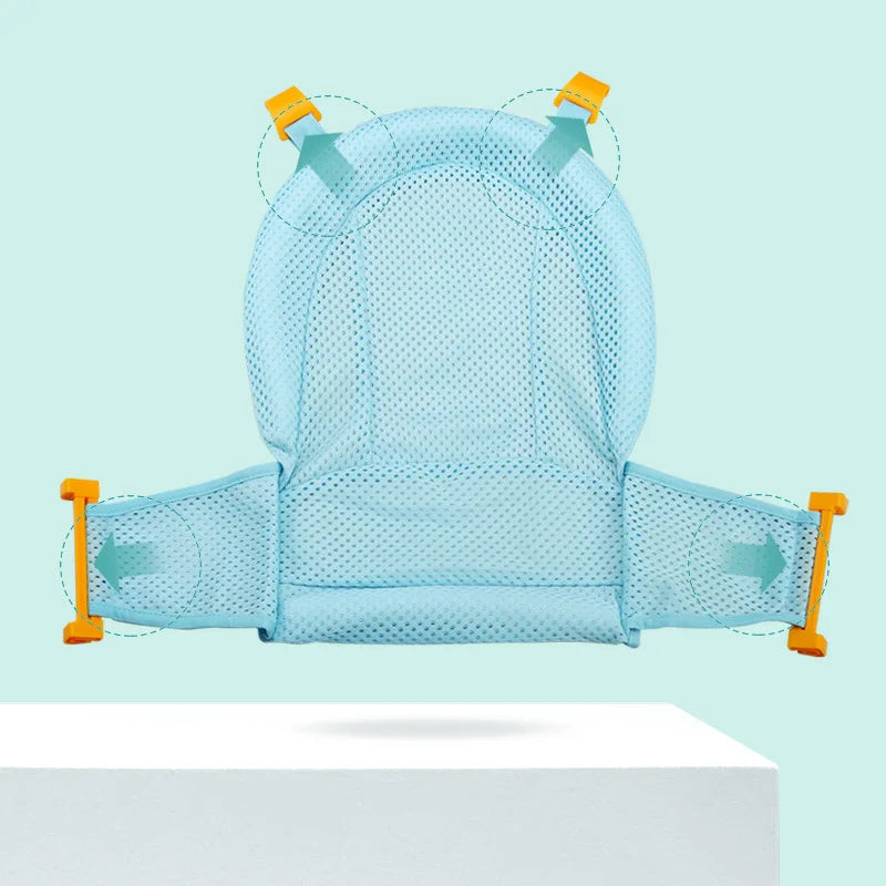 Baby Bade-Netzsitz – Sicherer Halt & Kuschelpolster für Neugeborene