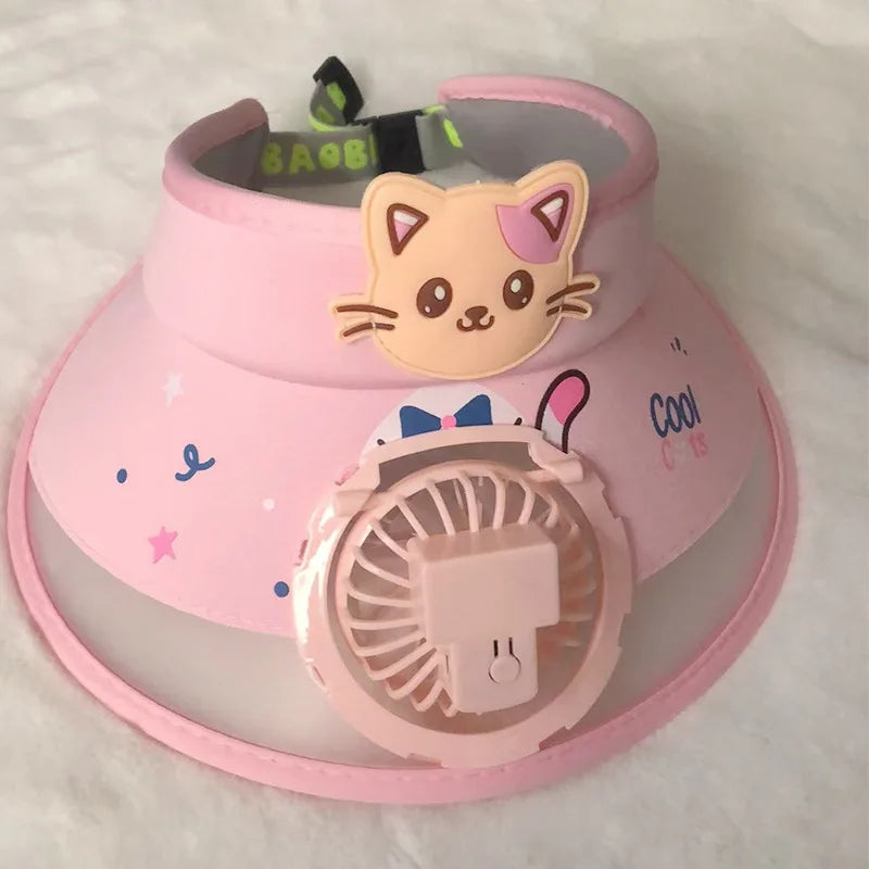 Sonnenschutz & frische Brise – USB Ventilator Cap für Kids
