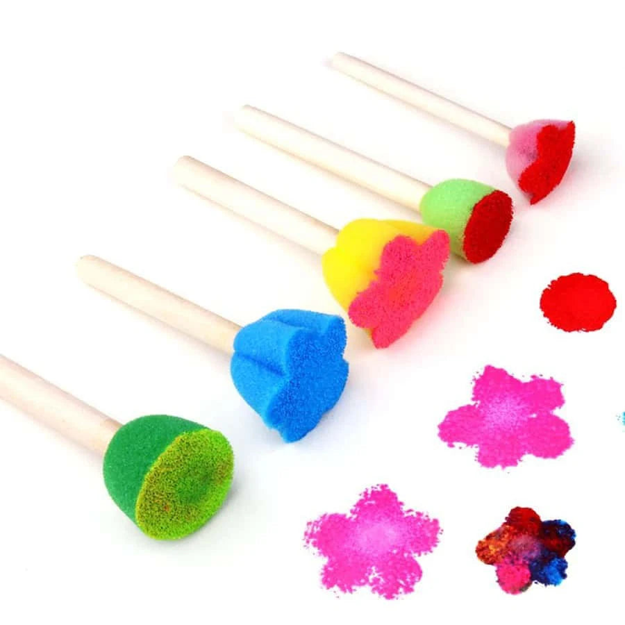 Kreatives Malset für Kinder – 30 DIY Schwamm & Stempel Tools