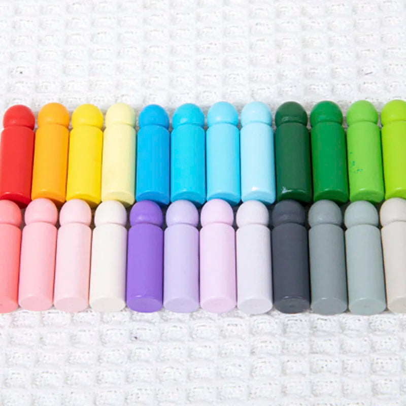 Montessori Farblernspiel aus Holz – Farben spielerisch entdecken!