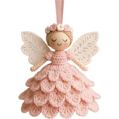Crochet Angel Satz – Handgemachte Engel fürs Herz Rosa