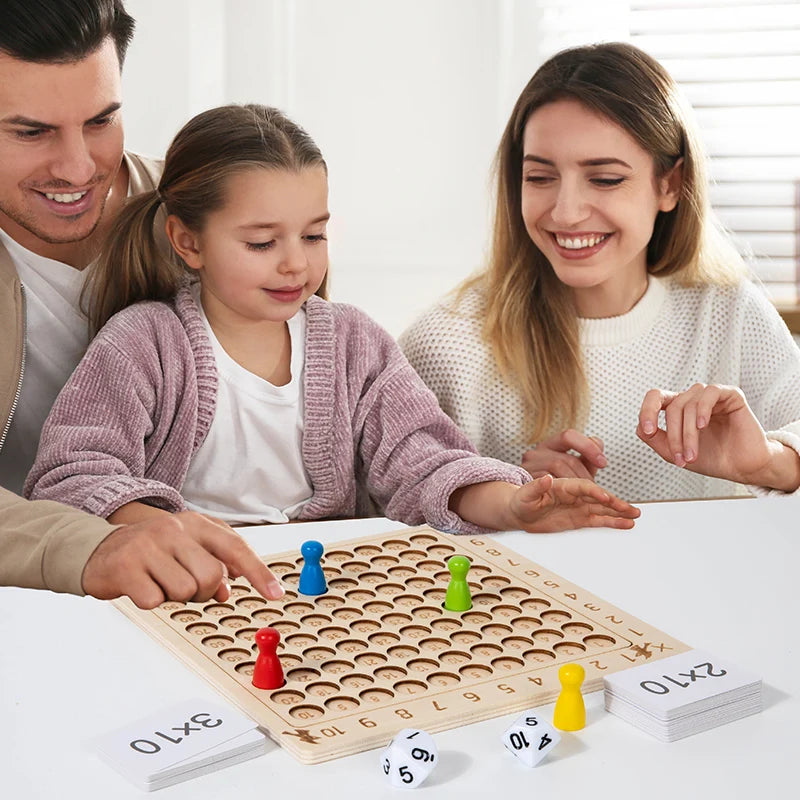 Montessori Holz-Multiplikationstafel – Lernen mit Spaß & Logik!