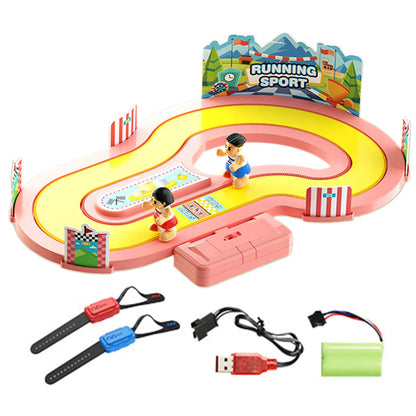 Motion Racing Spiel – Interaktives Rennspiel mit Bewegungssteuerung Rosa