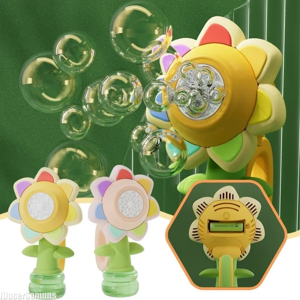Tanzende Blubberblume mit Licht & Seifenblasen