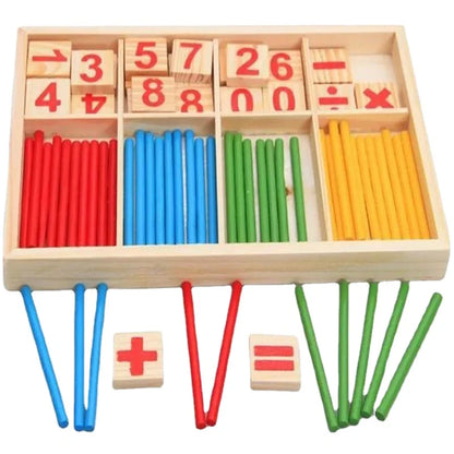 Montessori Zählen Stöcke– Mathe lernen mit Freude & Farbe!