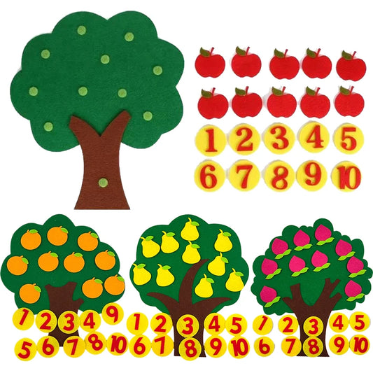 Montessori Filz-Puzzle Fruchtbaum– Kreatives Lernen & Spaß