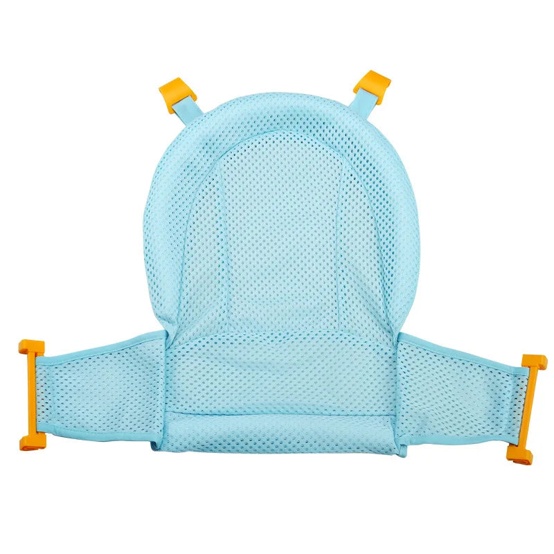 Baby Bade-Netzsitz – Sicherer Halt & Kuschelpolster für Neugeborene Blau