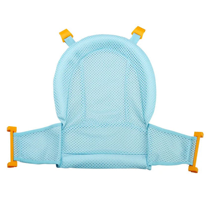 Baby Bade-Netzsitz – Sicherer Halt & Kuschelpolster für Neugeborene Blau
