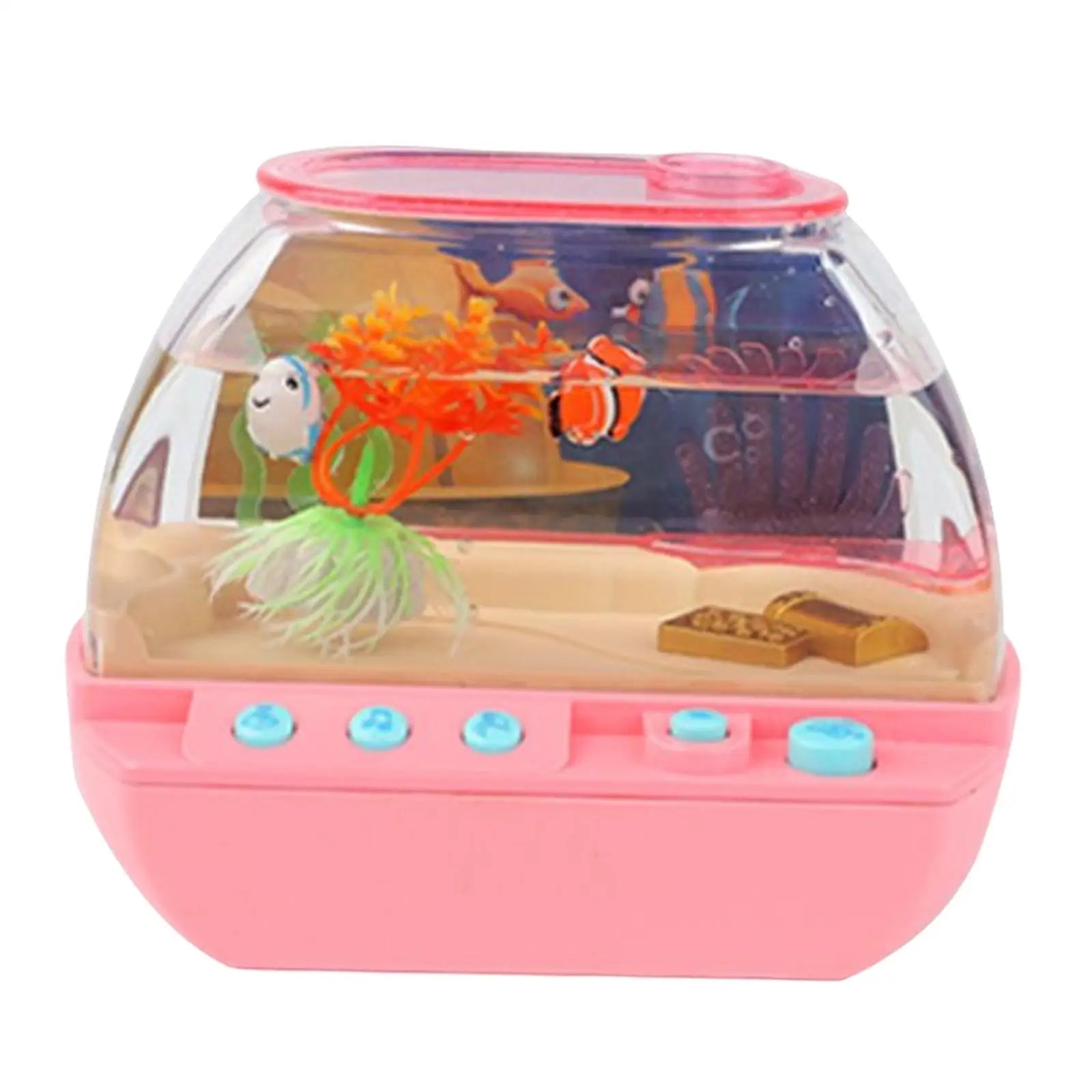 Magisches Spiel-Aquarium mit Musik, Licht & Fischen Rosa💗