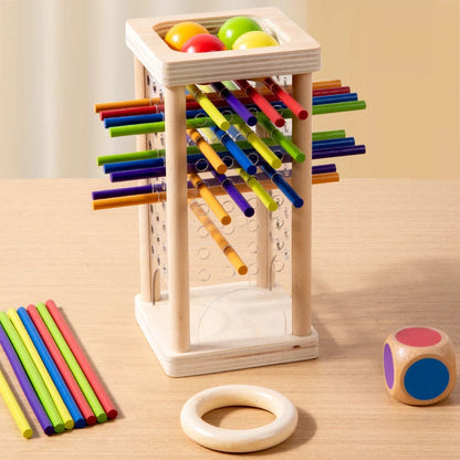 Holz Balancier-Stäbchenspiel – Konzentration & Spaß für Kinder