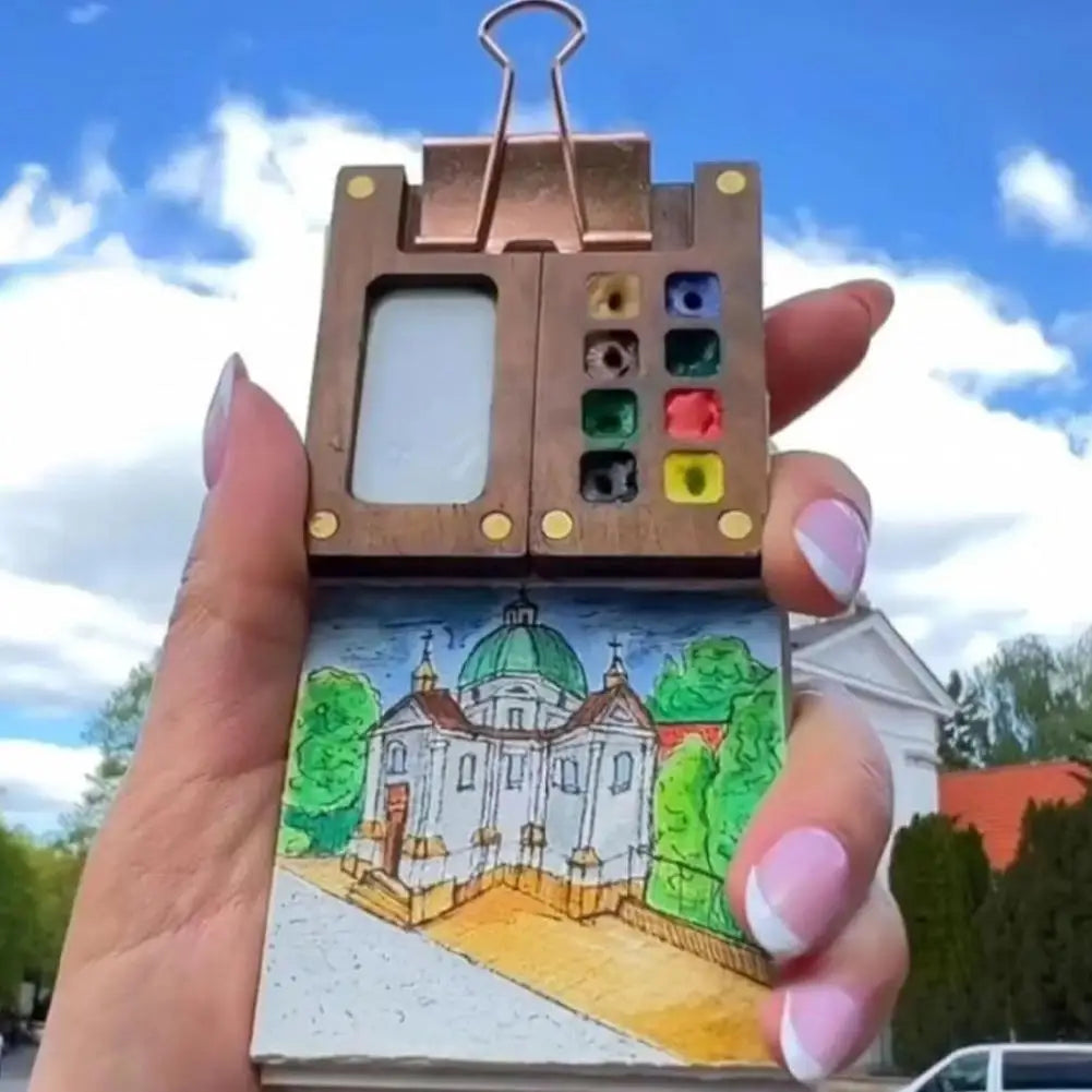 Tragbares Aquarell-Malset – Für Künstler, Studenten & Abenteurer