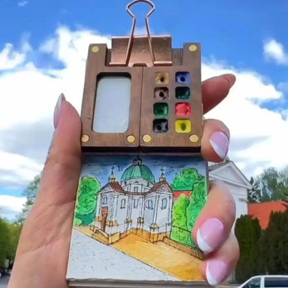Tragbares Aquarell-Malset – Für Künstler, Studenten & Abenteurer