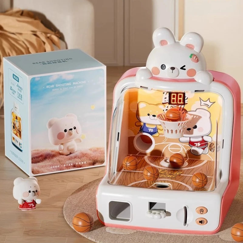 Mini Basketball-Spielautomat für Kinder und Familie Kaninchen
