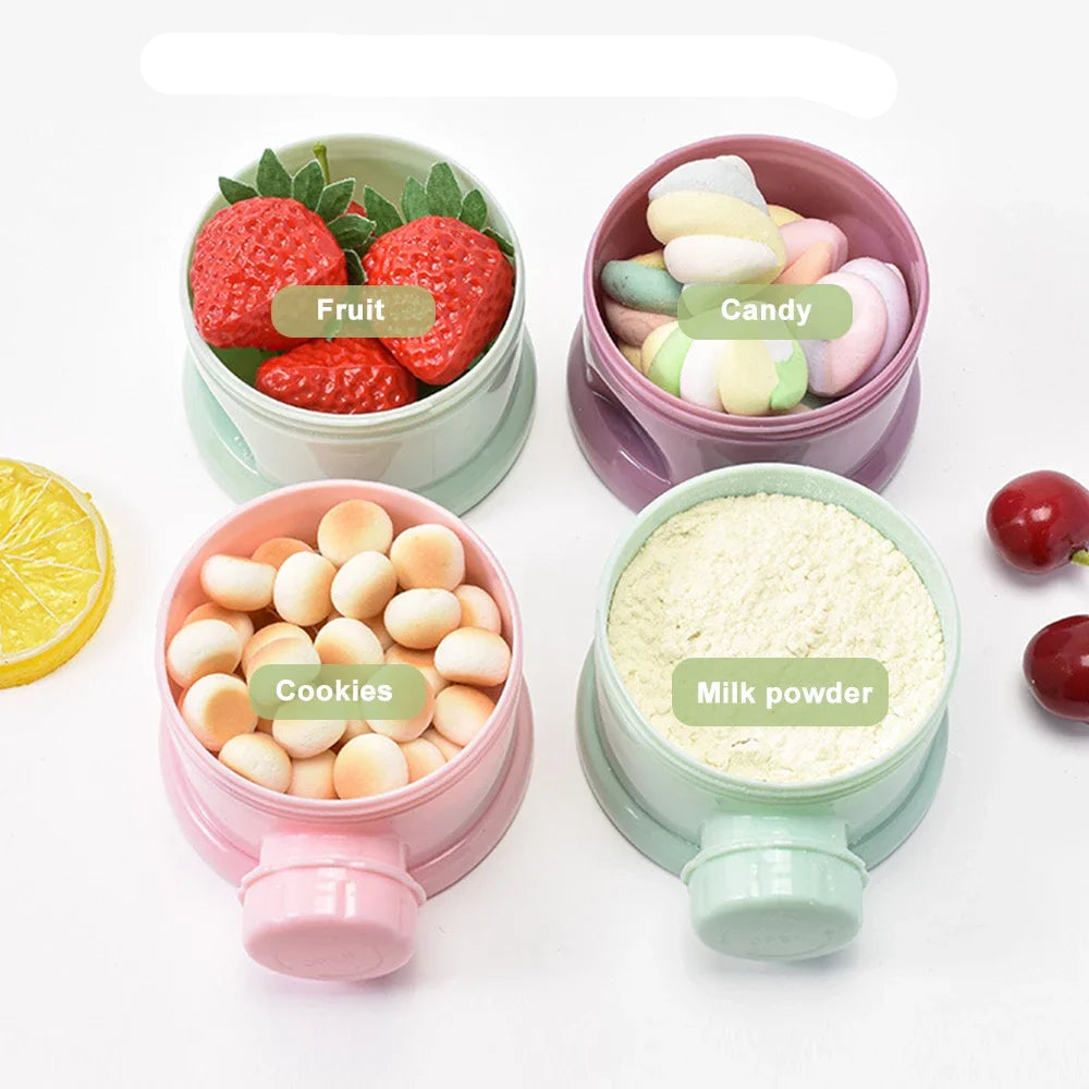 Praktische 4-Layer Milchpulver-Box – Frisch, sauber & jederzeit griffbereit