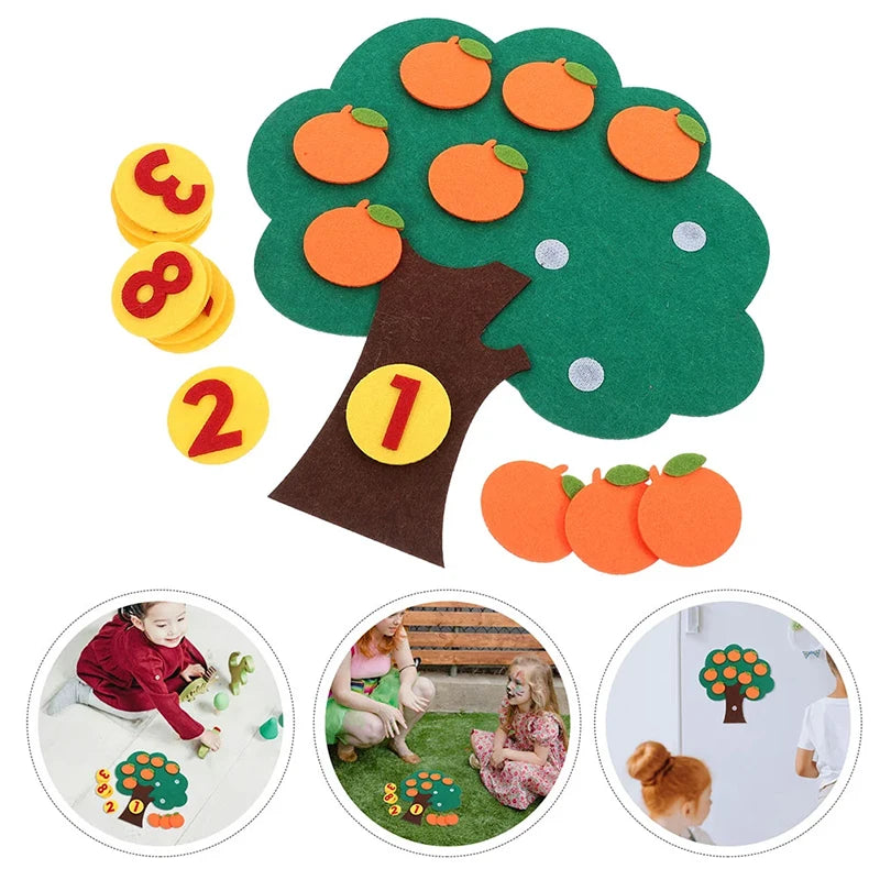 Montessori Filz-Puzzle Fruchtbaum– Kreatives Lernen & Spaß