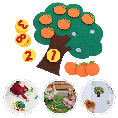 Montessori Filz-Puzzle Fruchtbaum– Kreatives Lernen & Spaß